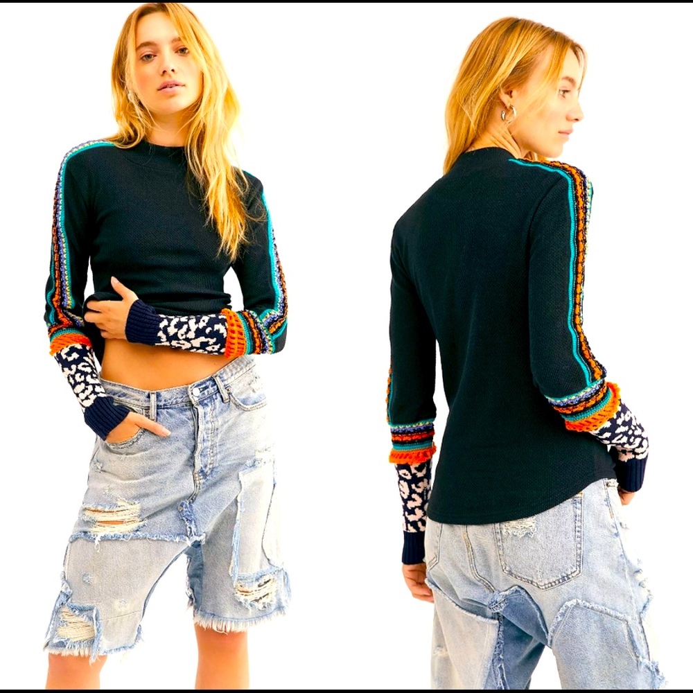 NWT Free People Switch It Up Cuff Top!